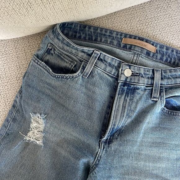 JOES JEANS The Niki Mid-Rise Boyfriend Distressed Light Blue Jeans Size 26 - Picture 4 of 7